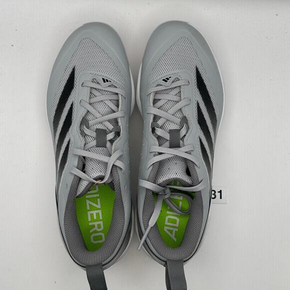 ADIDAS Adizero Instinct Women's 8.5 IF8512 Softball Cleats Gray/Black - Picture 10 of 12